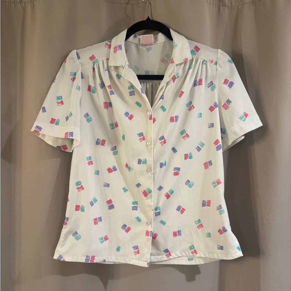 80’s Graff Colorful Patterned Women's Top